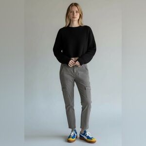 American Eagle Stretch Cargo Jogger Pants Women’s 4 Utility Pocket Casual